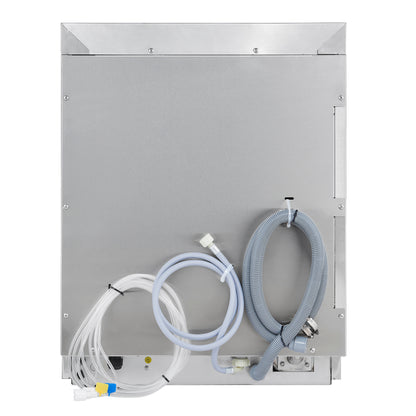 Forno Commerciale 24-Inch Commercial Undercounter Dishwasher, 1-Phase/3-Phase Compatible