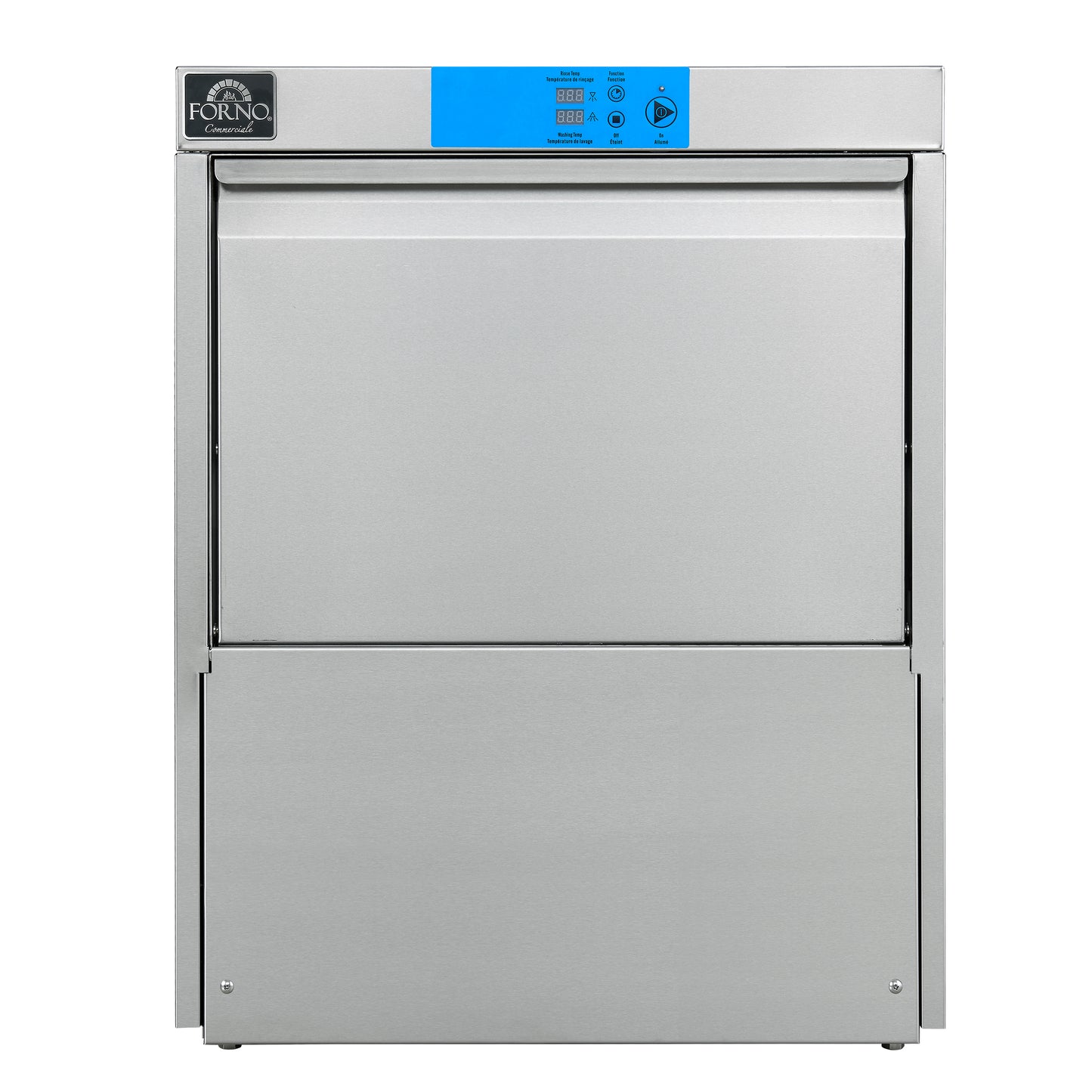 Forno Commerciale 24-Inch Commercial Undercounter Dishwasher, 1-Phase/3-Phase Compatible