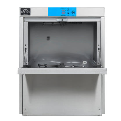 Forno Commerciale 24-Inch Commercial Undercounter Dishwasher, 1-Phase/3-Phase Compatible
