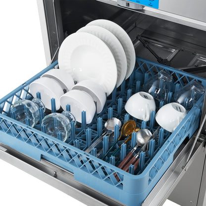 Forno Commerciale 24-Inch Commercial Undercounter Dishwasher, 1-Phase/3-Phase Compatible