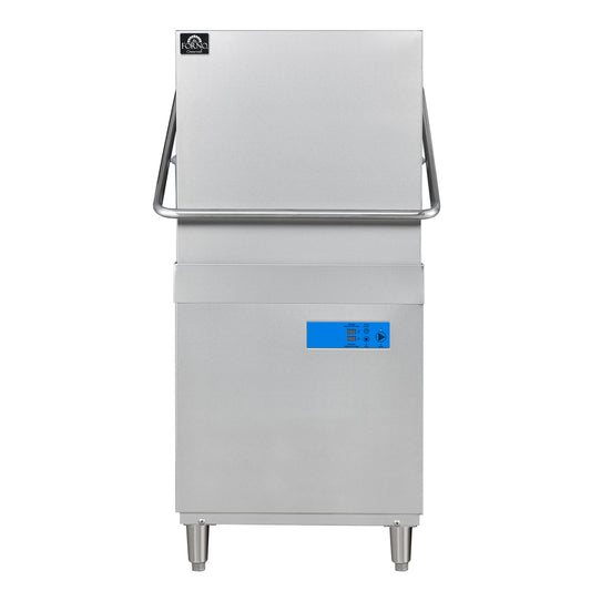 Forno Commerciale 31-Inch Commercial Hood Dishwasher, 1-Phase/3-Phase Compatible