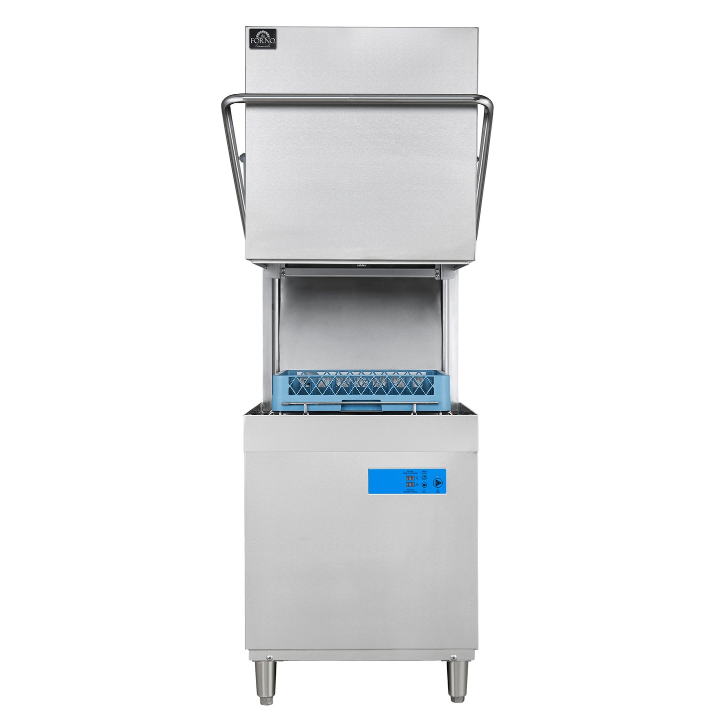 Forno Commerciale 31-Inch Commercial Hood Dishwasher, 1-Phase/3-Phase Compatible
