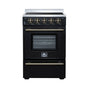 Forno Loiano 24 Inch Freestanding Electric Range in Black, Canada Version, Plug and Cord Included