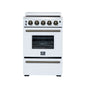 Forno Loiano 24 Inch Freestanding Electric Range in White
