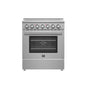 Forno Paolo 30-Inch Freestanding Electric Range, Stainless Steel, 4.38 cu.ft, True Convection Oven, Energy Efficient