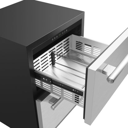 Forno Cosenza 24" Built-In Drawer Freezer with Ice Maker, 4.69 cu.ft.