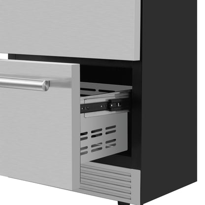 Forno Cosenza 24" Built-In Drawer Freezer with Ice Maker, 4.69 cu.ft.