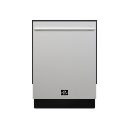 Forno Romano 24-Inch Built-In Dishwasher, Stainless Steel Finish, Stainless Steel Tub, 49 dBA, Energy Star Certified