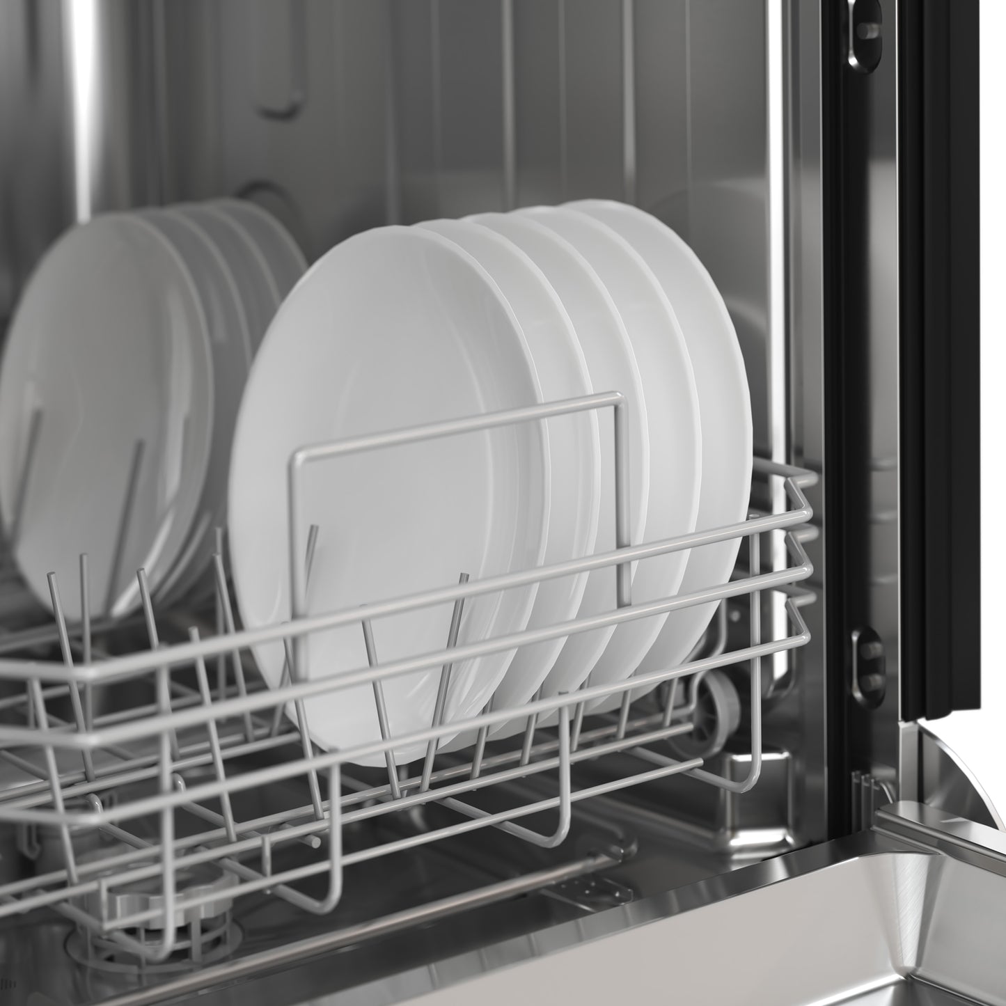 Forno Polo 18-Inch Built-In White Dishwasher, 8 Place Settings, ENERGY STAR Certified, 52 dBA