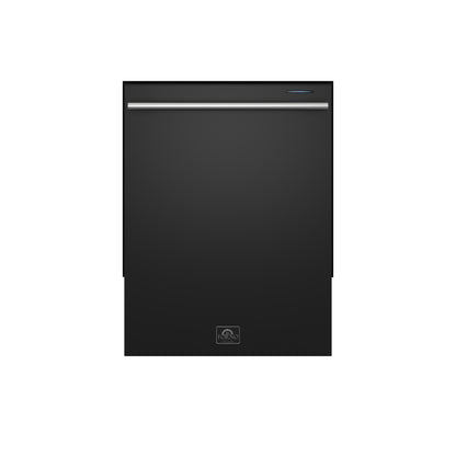 Forno Pozzo 24-Inch Built-In Tall Tub Top Control Dishwasher, Black, 49 dBA, Soil-Sensing Capable, ENERGY STAR