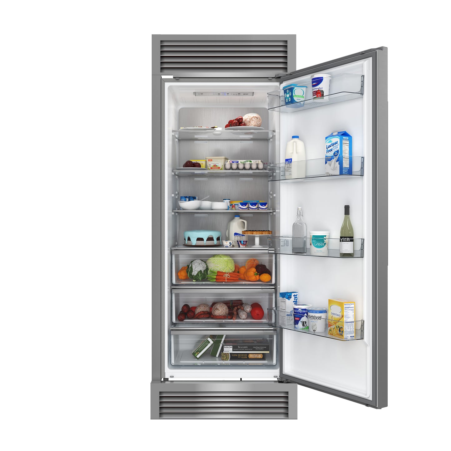 Forno Maderno 2-28-Inch Wide Convertible Refrigerator/Freezer, Decorative Trim, 27.2 cu.ft, 84-Inch High, ENERGY STAR Certified