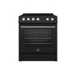 Forno Leonardo Espresso 30-Inch Black Electric Range, True Convection, Energy Efficient