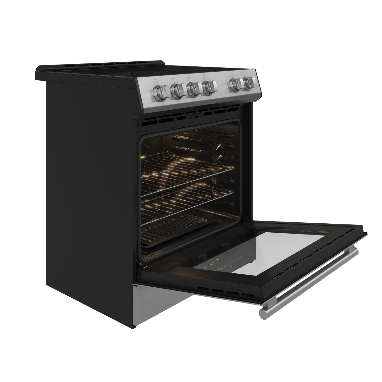 Forno Leonardo 30-Inch Stainless Steel Electric Range, True Convection, Energy Efficient