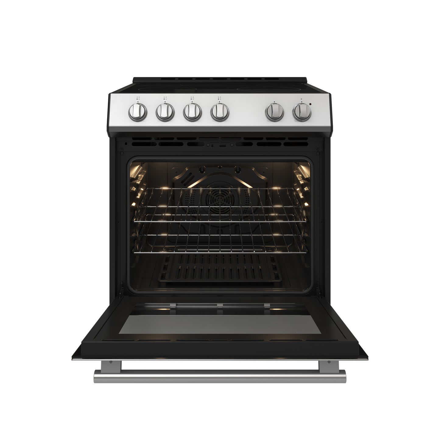 Forno Leonardo 30-Inch Stainless Steel Electric Range, True Convection, Energy Efficient