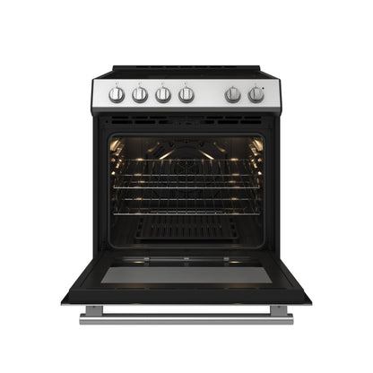 Forno Leonardo 30-Inch Stainless Steel Electric Range, True Convection, Energy Efficient
