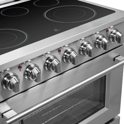 Forno Massimo 36-Inch Freestanding Chef Door Electric Range, True Convection Oven