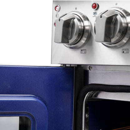 Forno Massimo 30-Inch Freestanding French Door Electric Range, True Convection Oven