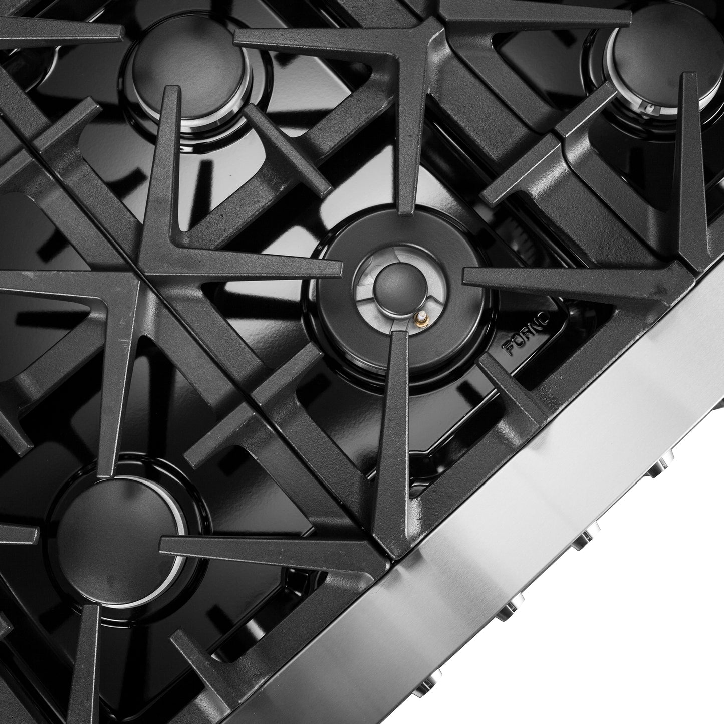 Massimo 60-inch Dual Fuel Range All Stainless Steel with 8 Sealed Burners 142,000BTU , Wok Support & Two Griddles, 8.64 cu.ft. True Convection Double Ovens with  Air Fryer