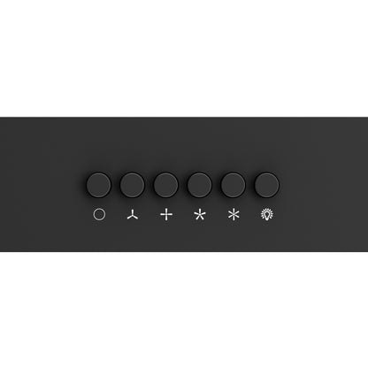 Forno Bari Espresso 30-Inch Under Cabinet Range Hood, Black, 400 CFM, LED Lighting, Dishwasher-Safe Baffle Filters, 3-Speed Fan Control