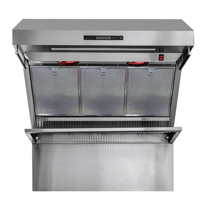 Forno Savona 36-Inch Wall Mount Range Hood, Hybrid Filters, Backsplash Included