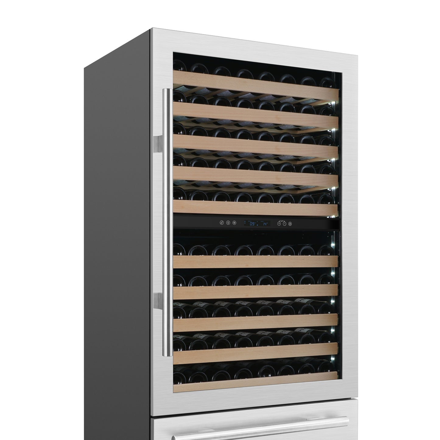 Forno Celano 30-Inch Triple Zone Wine and Beverage Cooler, 21.3 cu.ft, Stainless Steel