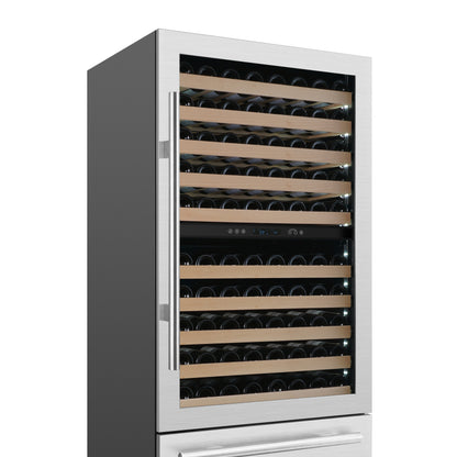 Forno Celano 30-Inch Triple Zone Wine and Beverage Cooler, 21.3 cu.ft, Stainless Steel