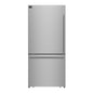 Forno Milano Espresso 31-Inch Stainless Steel Bottom Freezer Refrigerator, 17.2 cu.ft., Built-In Ice Maker, ENERGY STAR