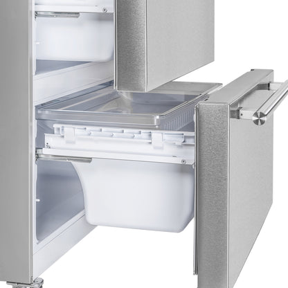 FORNO Premium 2-Piece Kitchen Bundle -Giovanni 30-inch Gas Range Stainless Steel, Forno Moena 36" French Door 19.2 Cu.Ft. Stainless Steel Refrigerator - FBDL-020-02US