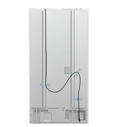 Forno Moena Espresso 36-Inch White French Door Refrigerator, 19.2 Cu. Ft., Frost-Free, Automatic Ice Maker, ENERGY STAR Certified