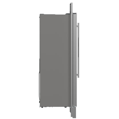 Forno Salerno 40-Inch Built-In Stainless Steel Refrigerator, 20 cu.ft, Decorative Grill, ENERGY STAR Certified