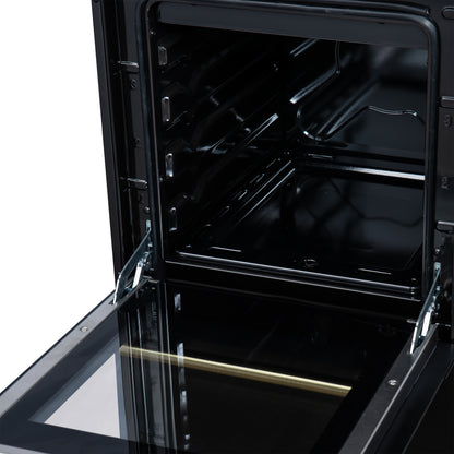 Forno Lamazze 20 Inch Freestanding Gas Range in Black, Compact Design