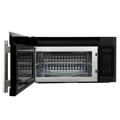 Forno Fornace 30-Inch Over the Range Convection Microwave, Black – 1.5 cu.ft, 300 CFM Vent, Touch Control, LED Light
