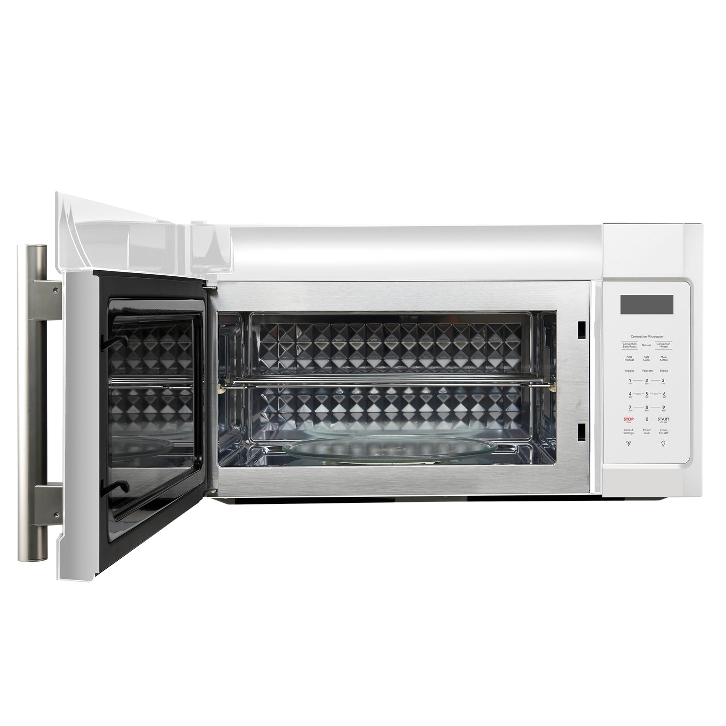 Forno Fornace 30-Inch Over the Range Convection Microwave, White – 1.5 cu.ft, 300 CFM Vent, Touch Control, LED Light