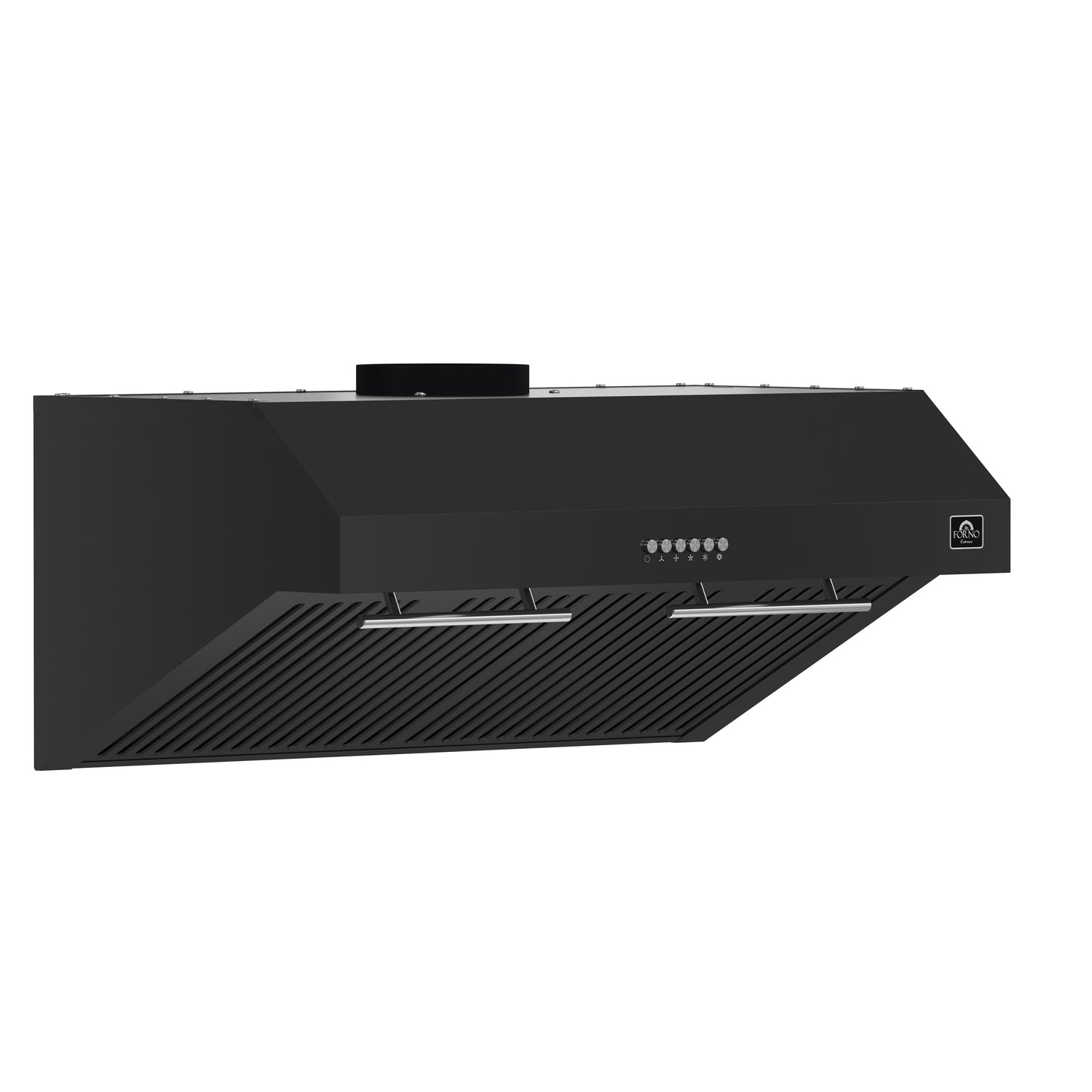 Forno Bari Espresso 30-Inch Under Cabinet Range Hood, Black, 400 CFM, LED Lighting, Dishwasher-Safe Baffle Filters, 3-Speed Fan Control
