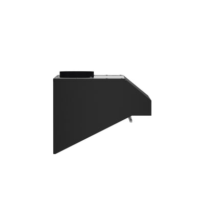 Forno Bari Espresso 30-Inch Under Cabinet Range Hood, Black, 400 CFM, LED Lighting, Dishwasher-Safe Baffle Filters, 3-Speed Fan Control
