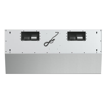 Forno Palazzo 48-Inch Wall Mounted Range Hood, Stainless Steel, Heavy Duty Baffle Filters, Remote Control