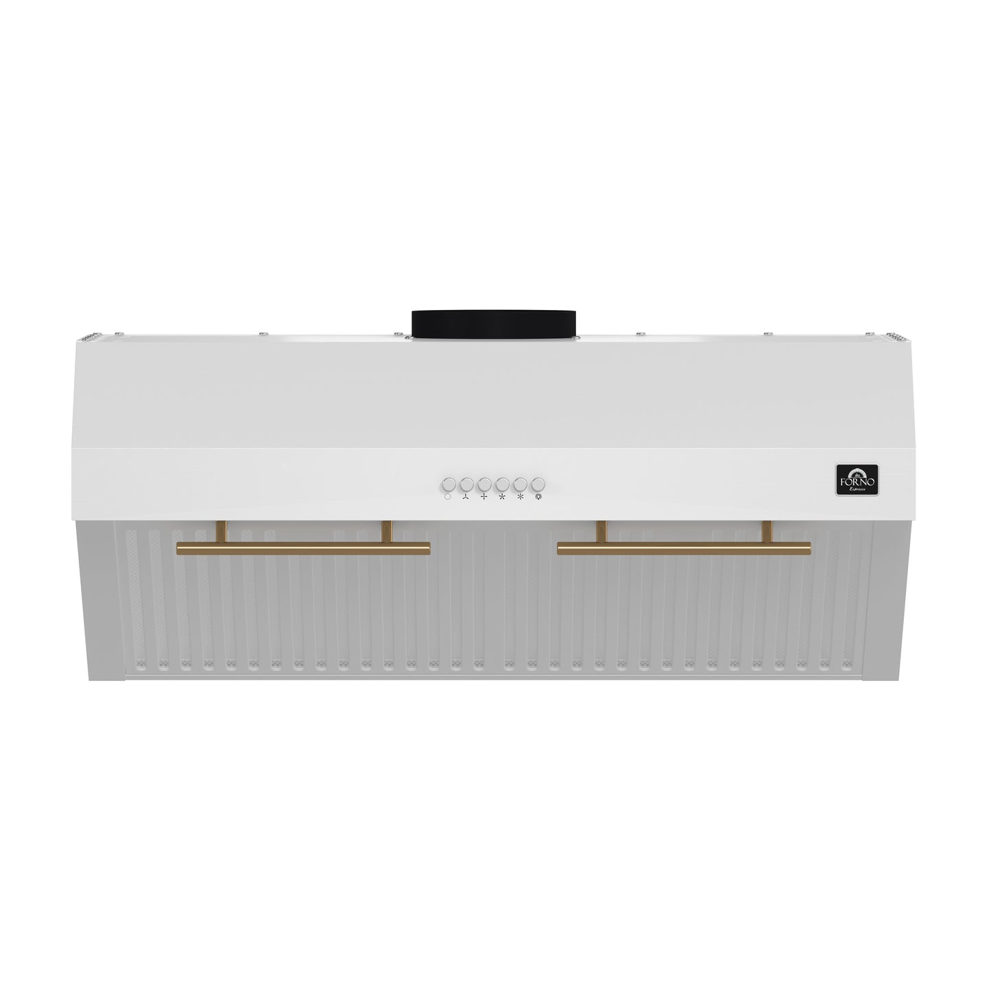Forno Bari Espresso 30-Inch Under Cabinet Range Hood, White, 400 CFM, LED Lighting, Dishwasher-Safe Baffle Filters, 3-Speed Fan Control