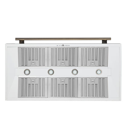 Forno Aria 48 Inch Wall-Mounted Range Hood in White