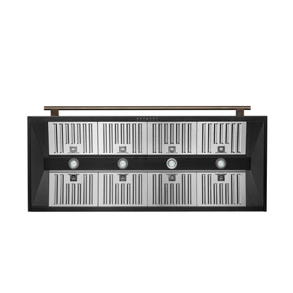 Forno Aria 60 Inch Wall-Mounted Range Hood in Black