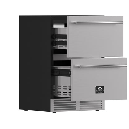 Forno Cosenza 24" Built-In Drawer Freezer with Ice Maker, 4.69 cu.ft.