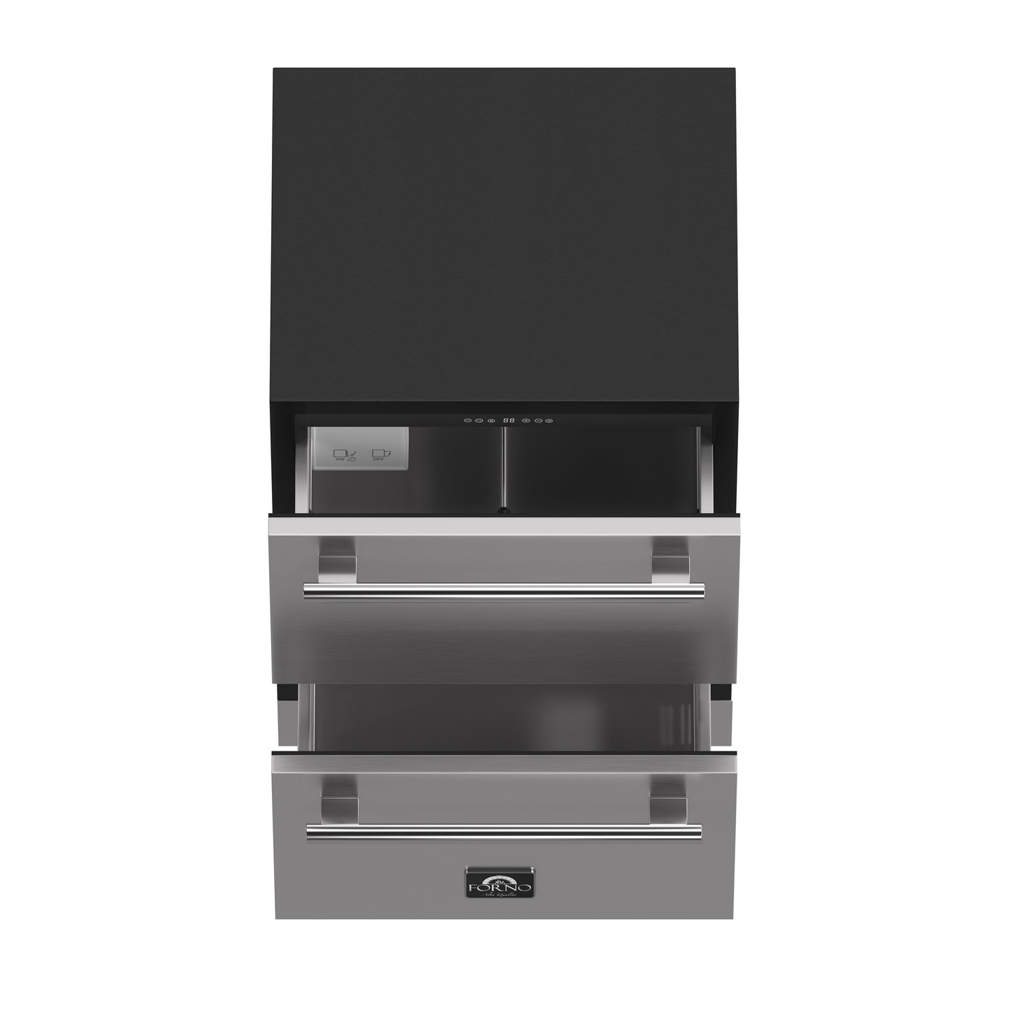 Forno Cosenza 24" Built-In Drawer Freezer with Ice Maker, 4.69 cu.ft.