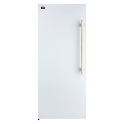 Forno Maderno 2-28-Inch Wide Convertible Refrigerator/Freezer in White, Decorative Trim, 27.2 cu.ft, 84-Inch High, ENERGY STAR Certified