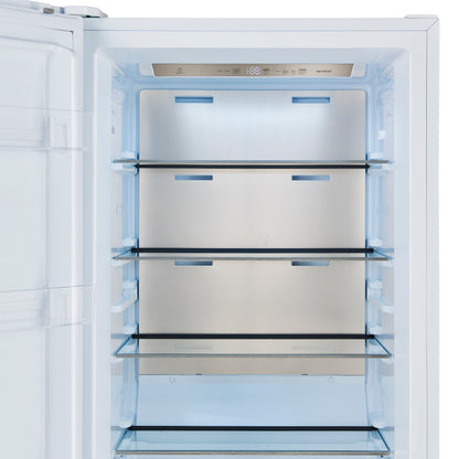 Forno Maderno 2-28-Inch Wide Convertible Refrigerator/Freezer in White, Decorative Trim, 27.2 cu.ft, 84-Inch High, ENERGY STAR Certified