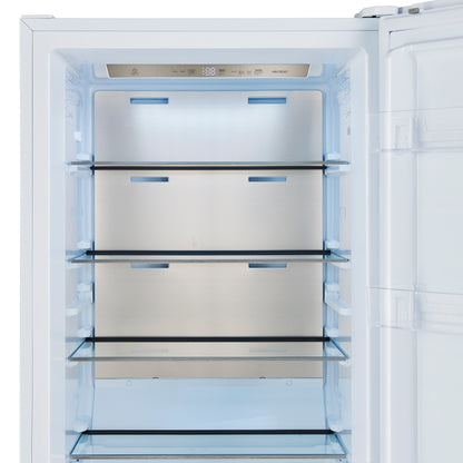 Forno Maderno 2-28-Inch Wide Convertible Refrigerator/Freezer in White, Decorative Trim, 27.2 cu.ft, 84-Inch High, ENERGY STAR Certified
