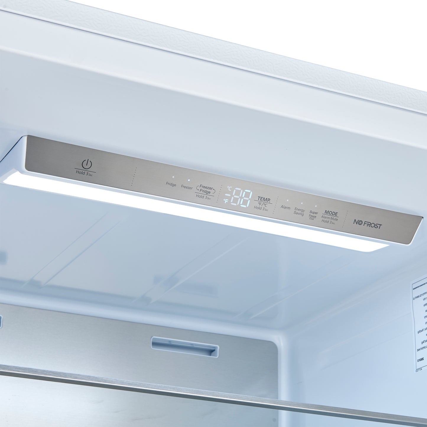 Forno Maderno 2-28-Inch Wide Convertible Refrigerator/Freezer in White, Decorative Trim, 27.2 cu.ft, 84-Inch High, ENERGY STAR Certified