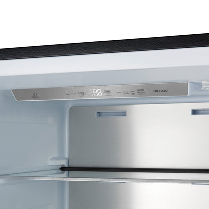 Forno Maderno 28" Built-In Convertible Refrigerator in Black, 13.6 cu.ft. Left Swing with Decorative Grill - 32" Wide