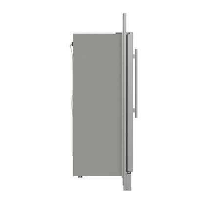 Forno Fortezza 32 Inch Left-Swing Freezer with Trim Kit, Stainless Steel, with Automatic Ice Maker