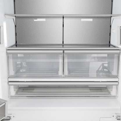 Forno Rivestito Panel Ready Refrigerator, French Door, 36 Inch, Energy Star, Fast Freeze
