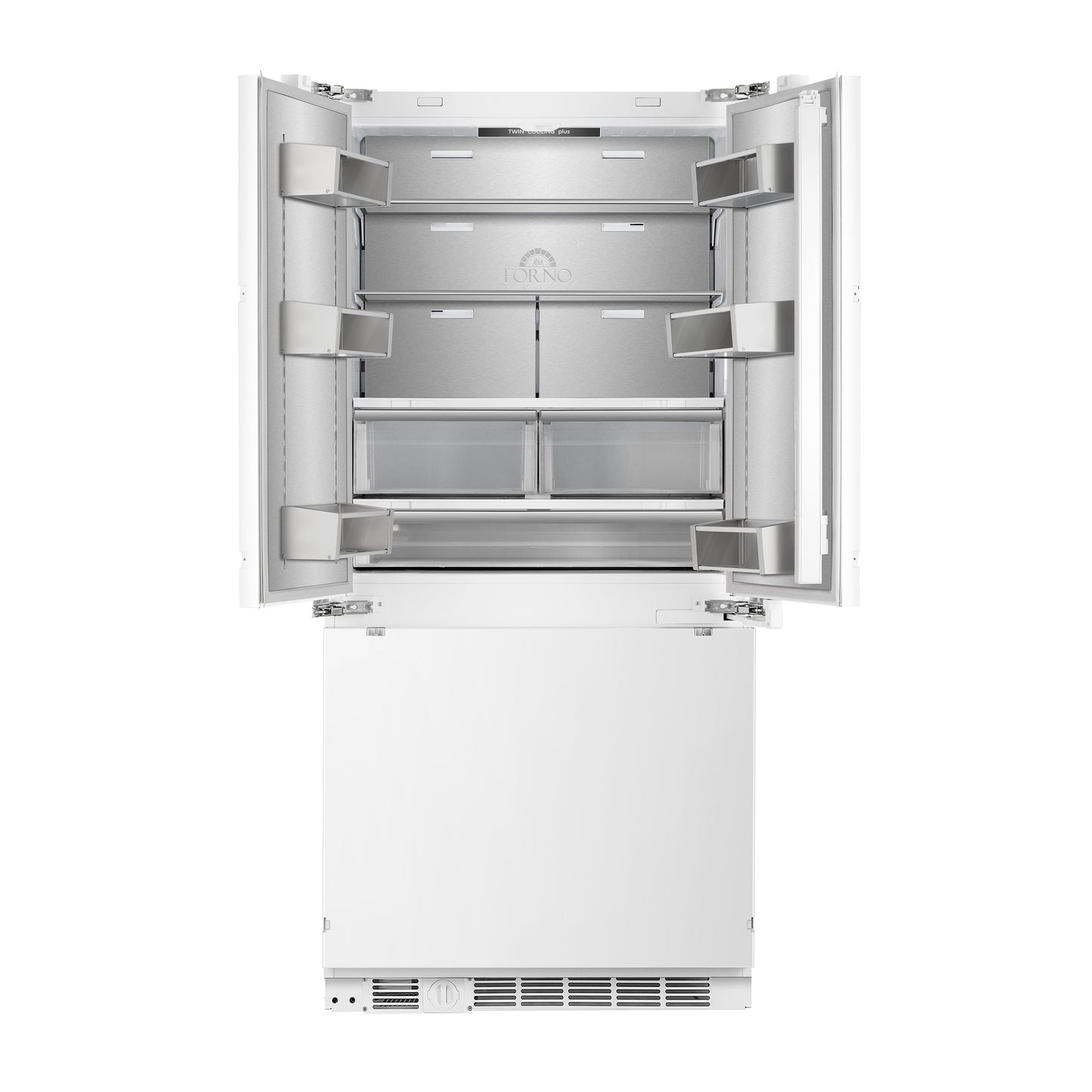 Forno Rivestito Panel Ready Refrigerator, French Door, 36 Inch, Energy Star, Fast Freeze