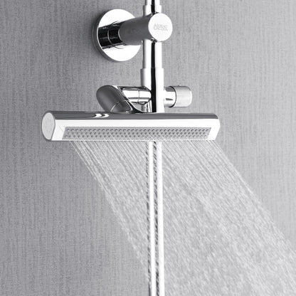 Forno Acqua AcquaFALL Shower, Polished Stainless Steel Finish, Overhead Rainfall Shower, Handheld Shower Head, Body Jets, 2.5 GPM Flow Rate